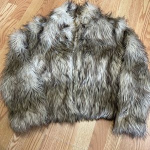 Faux fur jacket